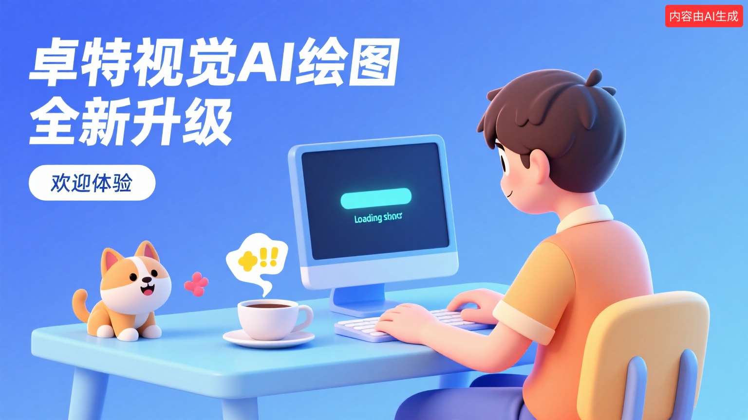 卓特视觉 AI 绘图全新升级！三步搞定出图，中文海报一键生成超省心封面