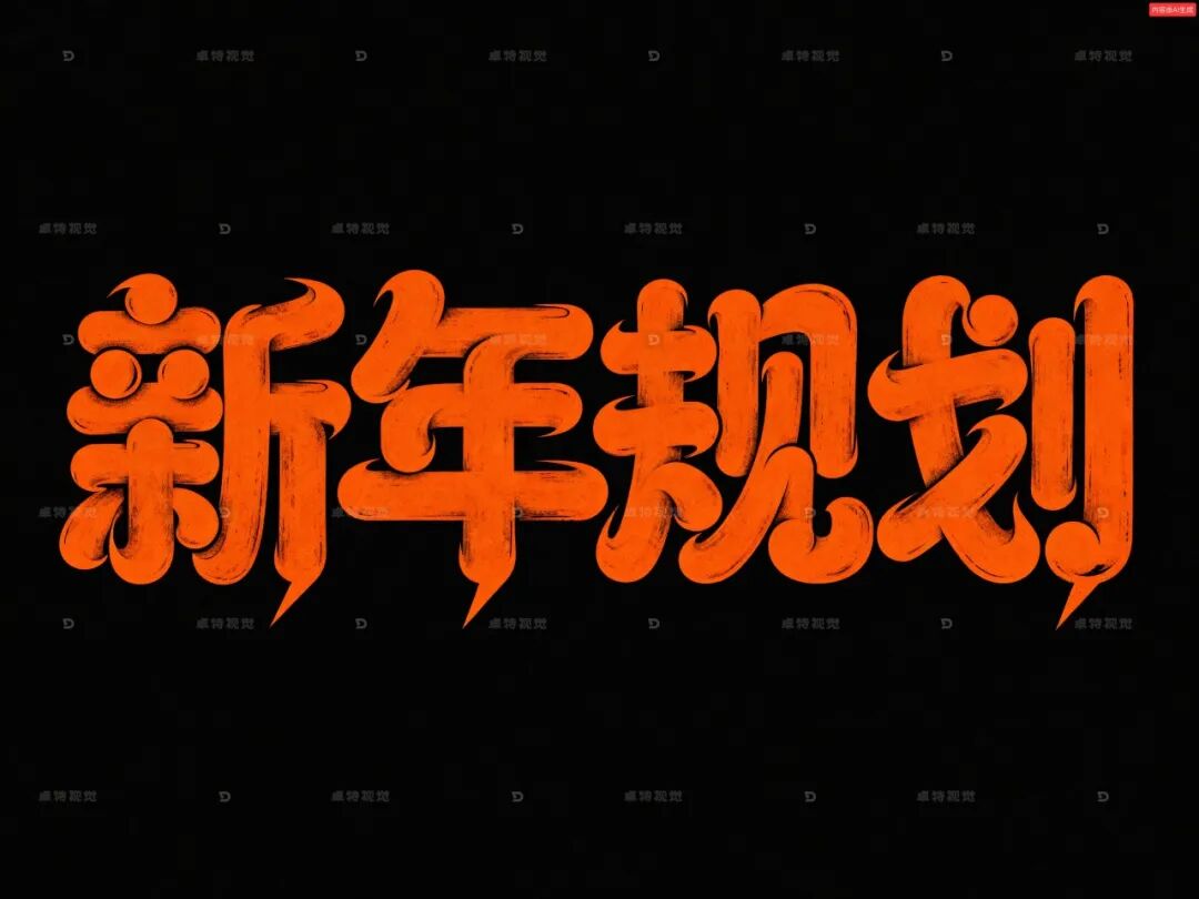 提升年终物料质感：卓特视觉AIGC功能，一键生成总结规划专业素材封面