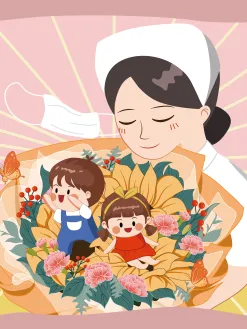 护士节 插画组集封面图