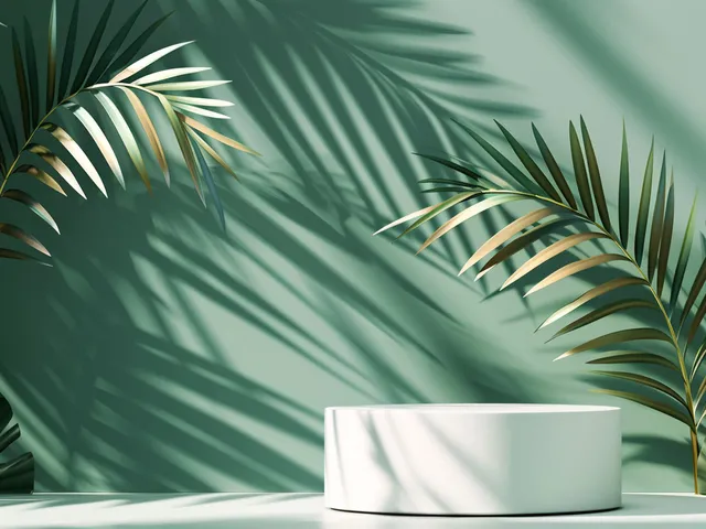 绿色植物产品背景组集封面图